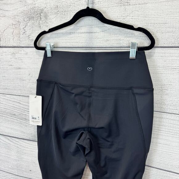 Bootyful Women's Black Interlink High Waisted Active Leggings Size Large - Picture 6 of 8